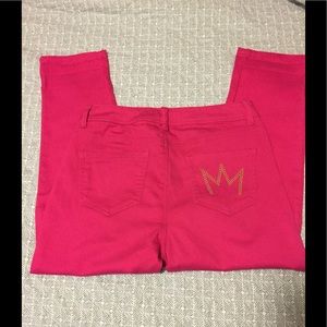 Nicki Minaj midrise hot pink pants sz. 11/12 EUC